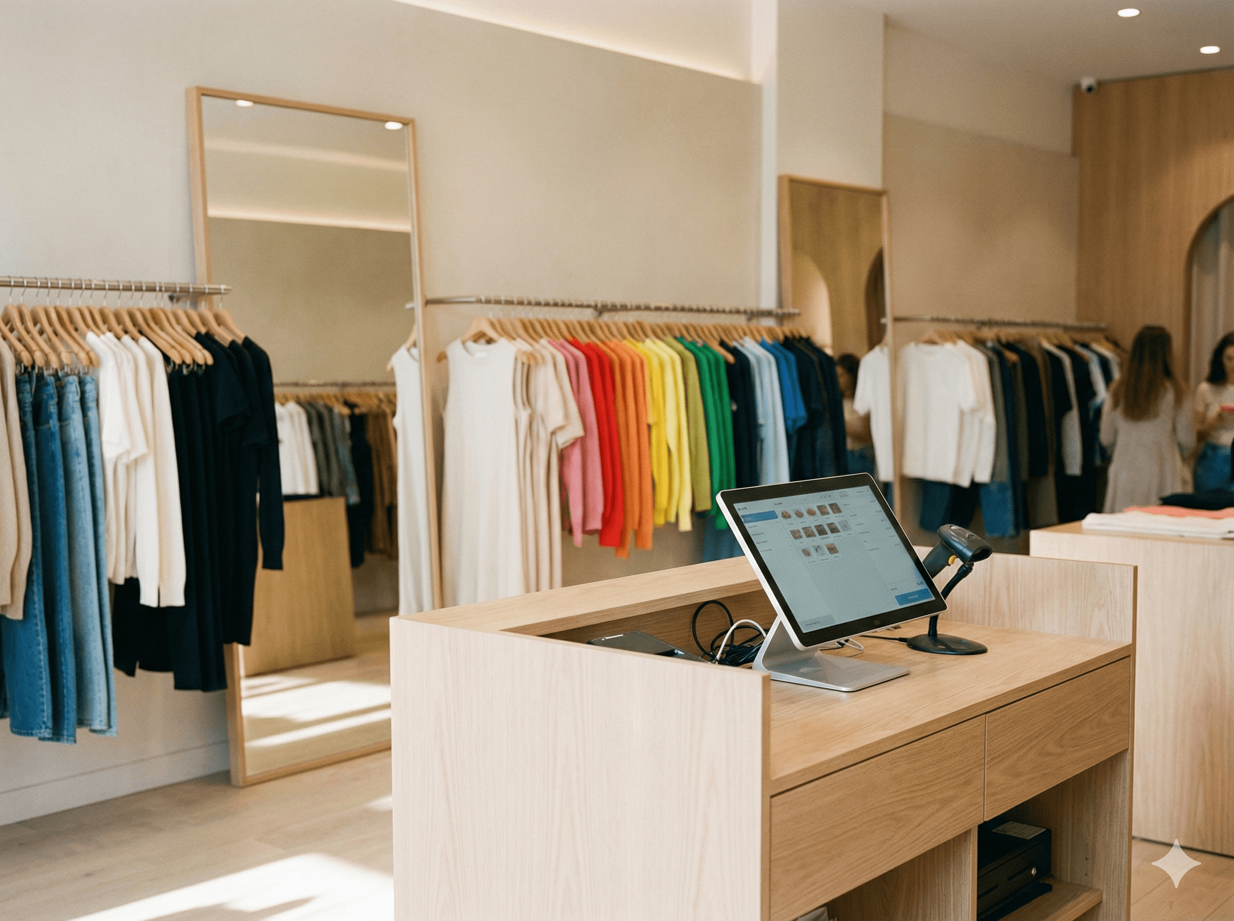 Catálogo de productos con variantes en una tienda de ropa